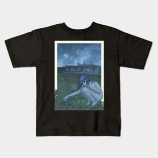 Crow Girl by Moonlight Kids T-Shirt